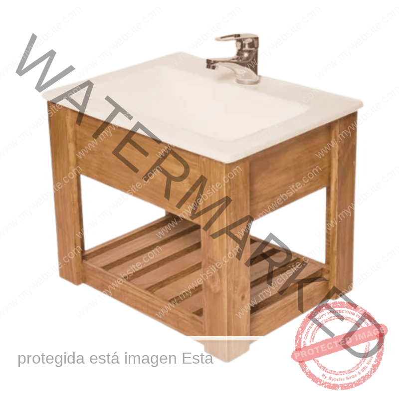 Vanitory Colgante Pino -  Medidas: Alto 40 cm, Ancho 60 cm, Prof. 47 cm