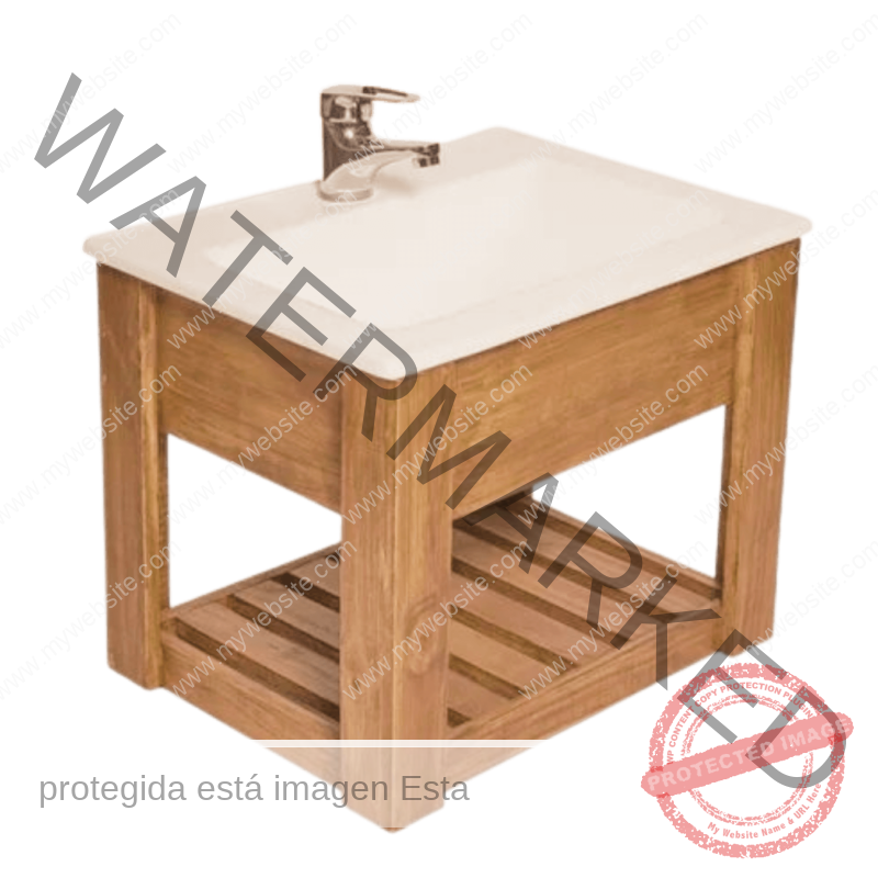 Vanitory Colgante Pino -  Medidas: Alto 40 cm, Ancho 60 cm, Prof. 47 cm