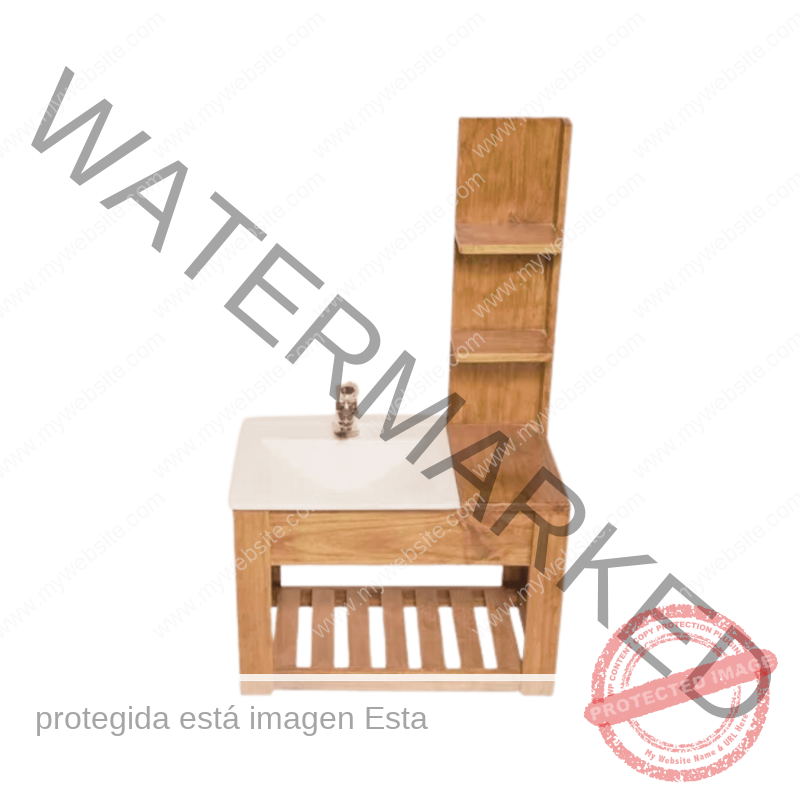 Vanitory Estante -  Medidas: Alto 40 cm, Ancho 60 cm, Prof. 35 cm