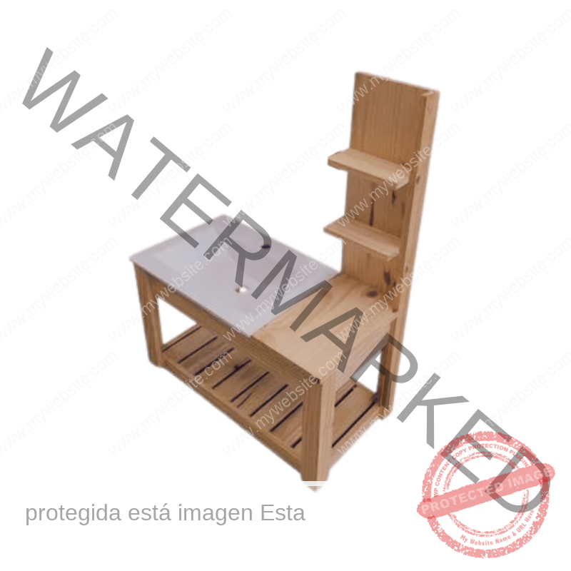 Vanitory Estante -  Medidas: Alto 40 cm, Ancho 60 cm, Prof. 35 cm